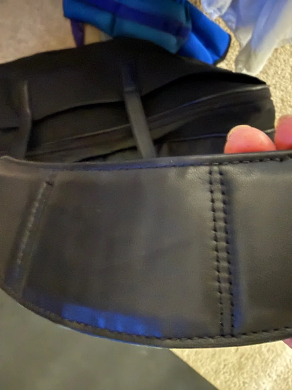 TUMI  Black Carry/Weekend Back with Leather Trim